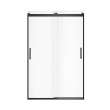 Revelation Round 44-47 in. x 70 1/2-73 in. 6 mm Bypass Shower Door for Alcove Installation with Clear glass in Matte Black