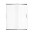 Revelation Round 56-59 in. x 70 1/2-73 in. 6 mm Bypass Shower Door for Alcove Installation with Clear glass in Chrome