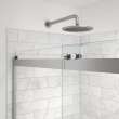 Revelation Round 56-59 in. x 56 3/4-59 1/4 in. 6 mm Bypass Tub Door for Alcove Installation with Clear glass in Chrome