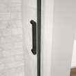 Revelation Round 56-59 in. x 56 3/4-59 1/4 in. 6 mm Bypass Tub Door for Alcove Installation with Clear glass in Matte Black