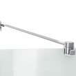Reveal 71 51 1/2-54 1/2 x 71 1/2 in. 8mm Pivot Shower Door for Alcove Installation with Clear glass in Chrome