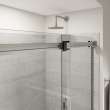 Duel Alto 56-59 X 78 in. 8mm Bypass Shower Door for Alcove Installation with GlassShield(R) glass in Brushed Nickel & Matte Black