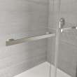 Duel Alto 56-59 X 78 in. 8mm Bypass Shower Door for Alcove Installation with GlassShield(R) glass in Brushed Nickel & Matte White