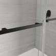 Duel Alto 56-59 X 78 in. 8mm Bypass Shower Door for Alcove Installation with GlassShield(R) glass in Matte Black