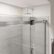 Duel Alto 56-59 X 78 in. 8mm Bypass Shower Door for Alcove Installation with GlassShield(R) glass in Chrome & Matte Black