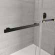 Duel Alto 56-59 X 78 in. 8mm Bypass Shower Door for Alcove Installation with GlassShield(R) glass in Matte Black & Brushed Gold