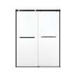 Duel Alto 56-59 X 78 in. 8mm Bypass Shower Door for Alcove Installation with GlassShield(R) glass in Matte Black & Brushed Gold