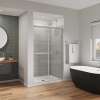 Duel Alto 44-47 X 78 in. 8mm Bypass Shower Door for Alcove Installation with GlassShield(R) glass in Chrome