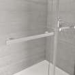 Duel Alto 44-47 X 78 in. 8mm Bypass Shower Door for Alcove Installation with GlassShield(R) glass in Chrome & Matte White