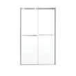 Duel Alto 44-47 X 78 in. 8mm Bypass Shower Door for Alcove Installation with GlassShield(R) glass in Chrome & Matte White