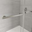 Duel Alto 44-47 X 78 in. 8mm Bypass Shower Door for Alcove Installation with GlassShield(R) glass in Brushed Nickel & Matte Black