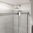 Duel Alto 44-47 X 78 in. 8mm Bypass Shower Door for Alcove Installation with GlassShield(R) glass in Brushed Nickel & Matte White