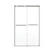 Duel Alto 44-47 X 78 in. 8mm Bypass Shower Door for Alcove Installation with GlassShield(R) glass in Brushed Nickel & Matte White