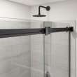 Duel Alto 44-47 X 78 in. 8mm Bypass Shower Door for Alcove Installation with GlassShield(R) glass in Matte Black