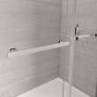 Duel Alto 44-47 X 78 in. 8mm Bypass Shower Door for Alcove Installation with GlassShield(R) glass in Chrome & Matte Black