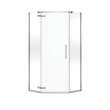Link Curve Neo-angle 38 x 38 x 75 in. 8mm Pivot Shower Door for Corner Installation with Clear glass in Chrome