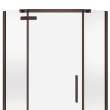 Hana Neo-angle 38 x 38 x 75 in. 8mm Pivot Shower Door for Corner Installation with Clear glass in Dark Bronze