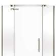 Hana Neo-angle 38 x 38 x 75 in. 8mm Pivot Shower Door for Corner Installation with Clear glass in Brushed Nickel
