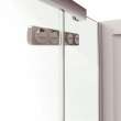 Hana Rectangular 42 x 34 x 75 in. 8mm Pivot Shower Door for Corner Installation with Clear glass in Chrome