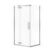 Hana Rectangular 42 x 34 x 75 in. 8mm Pivot Shower Door for Corner Installation with Clear glass in Chrome