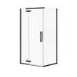 Hana Rectangular 42 x 34 x 75 in. 8mm Pivot Shower Door for Corner Installation with Clear glass in Dark Bronze