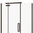Hana Rectangular 42 x 34 x 75 in. 8mm Pivot Shower Door for Corner Installation with Clear glass in Dark Bronze