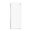 Duel and Inverto Return Panel for 34 in. Base with Clear glass in Chrome