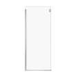 Duel and Inverto Return Panel for 34 in. Base with Clear glass in Brushed Nickel