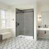 Odyssey SC 57-59 1/2 x 78in. 8 mm Sliding Shower Door for Alcove Installation with Clear glass in Matte Black