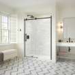 Odyssey SC 57-59 1/2 x 78in. 8 mm Sliding Shower Door for Alcove Installation with Clear glass in Matte Black