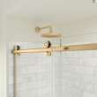 Odyssey SC 57-59 1/2 x 78in. 8 mm Sliding Shower Door for Alcove Installation with Clear glass in Brushed Gold