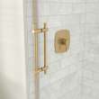 Odyssey SC 57-59 1/2 x 78in. 8 mm Sliding Shower Door for Alcove Installation with Clear glass in Brushed Gold