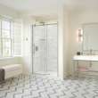 Odyssey SC 45-47 1/2 x 78in. 8 mm Sliding Shower Door for Alcove Installation with Clear glass in Brushed Nickel