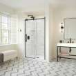 Odyssey SC 45-47 1/2 x 78in. 8 mm Sliding Shower Door for Alcove Installation with Clear glass in Matte Black