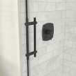 Odyssey SC 45-47 1/2 x 78in. 8 mm Sliding Shower Door for Alcove Installation with Clear glass in Matte Black