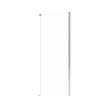Odyssey SC Return Panel for 32 in. Base in Clear glass in Chrome
