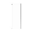 Odyssey SC Return Panel for 32 in. Base in Clear glass in Brushed Nickel