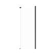 Odyssey SC Return Panel for 32 in. Base in Clear glass in Matte Black