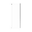 Odyssey SC Return Panel for 36 in. Base in Clear glass in Brushed Nickel