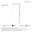 Odyssey SC Return Panel for 36 in. Base in Clear glass in Brushed Nickel