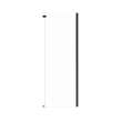 Odyssey SC Return Panel for 36 in. Base in Clear glass in Matte Black