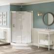 Radia Neo-angle 38 x 38 x 71 1/2 in. 6mm Sliding Shower Door for Corner Installation with Clear glass in Chrome
