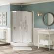 Radia Neo-angle 38 x 38 x 71 1/2 in. 6mm Sliding Shower Door for Corner Installation with Clear glass in Chrome