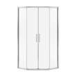Radia Neo-angle 38 x 38 x 71 1/2 in. 6mm Sliding Shower Door for Corner Installation with Clear glass in Chrome