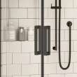 Radia Neo-angle 38 x 38 x 71 1/2 in. 6 mm Sliding Shower Door for Corner Installation with Clear glass in Matte Black