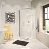Radia Neo-round 32 x 32 x 71 1/2 in. 6mm Sliding Shower Door for Corner Installation with Clear glass in Chrome