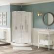 Radia Neo-round 32 x 32 x 71 1/2 in. 6mm Sliding Shower Door for Corner Installation with Clear glass in Chrome