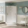 Radia Round 36 x 36 x 71 1/2 in. 6mm Sliding Shower Door for Corner Installation with Clear glass in Chrome