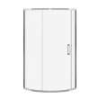 Radia Round 36 x 36 x 71 1/2 in. 6mm Sliding Shower Door for Corner Installation with Clear glass in Chrome