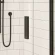 Radia Round 36 x 36 x 71 1/2 in. 6 mm Sliding Shower Door for Corner Installation with Clear glass in Matte Black